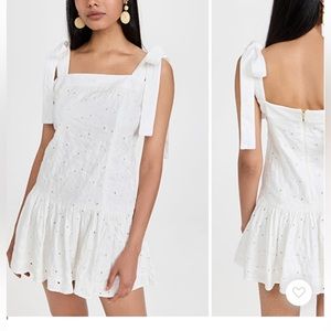 Agua Bendita NWT White Joaquina Eyelet Dress